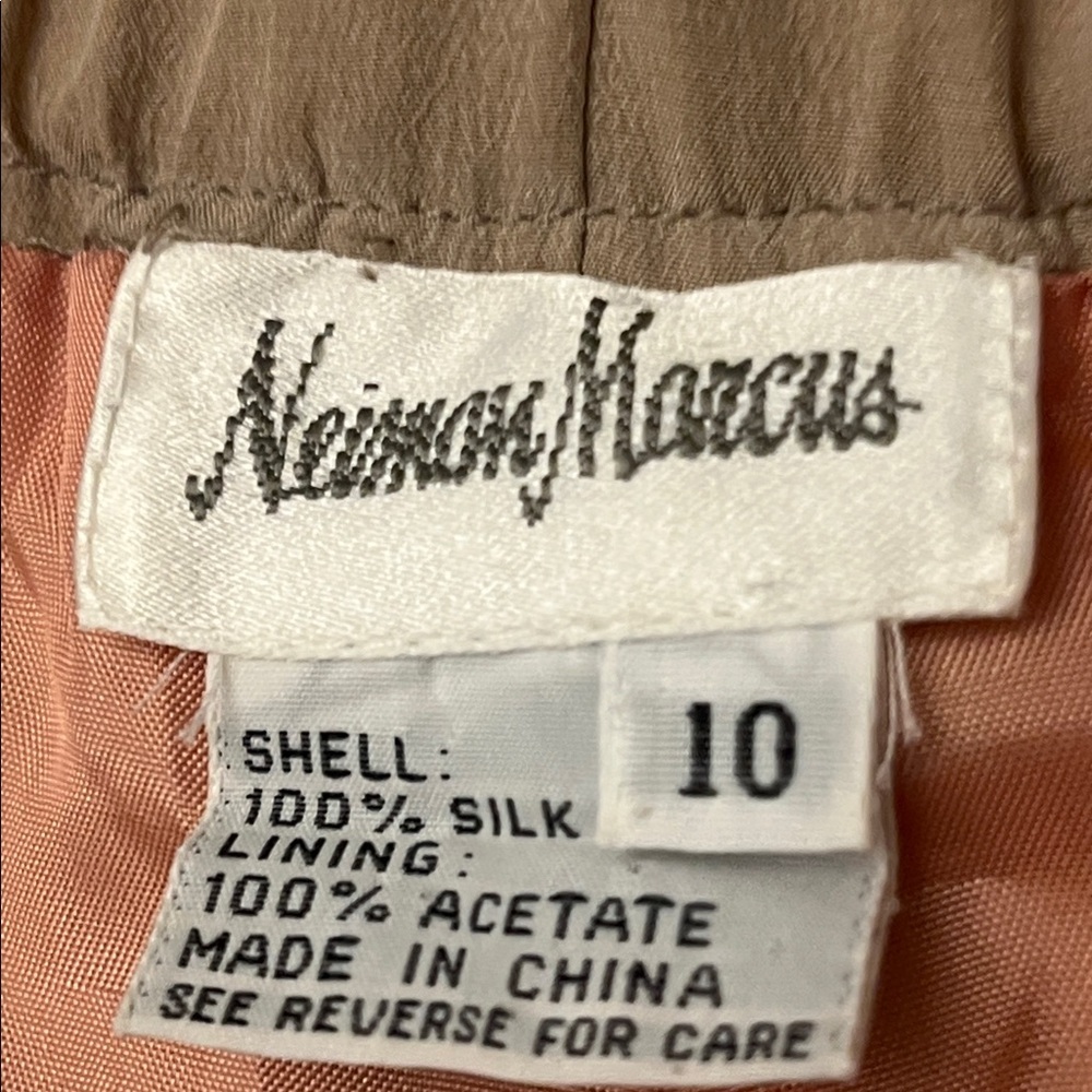 Vintage Neiman Marcus Silk Trousers Size 10 - Picture 2 of 7